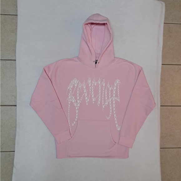 Revenge x Playboy Pink Multi-Bunny Logo Hoodie - Men's size MEDIUM